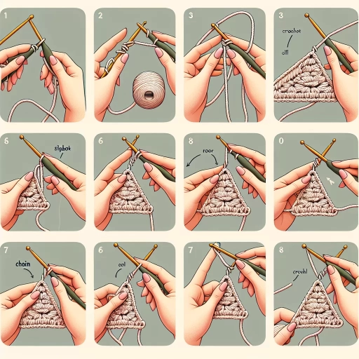 how to crochet a triangle