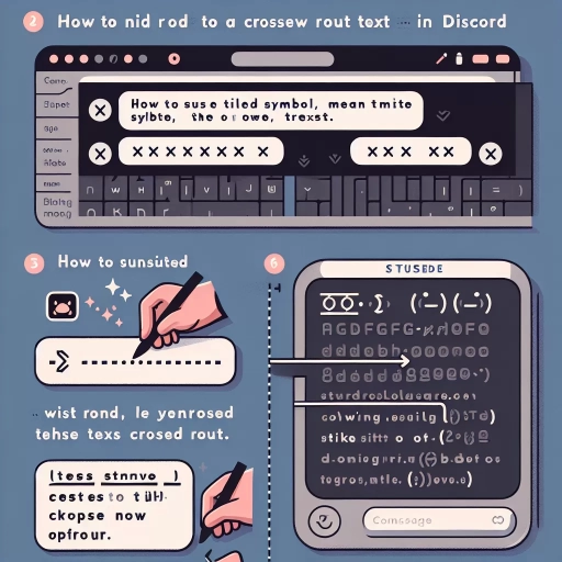how to cross out text in discord