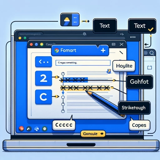 how to cross something out in google docs