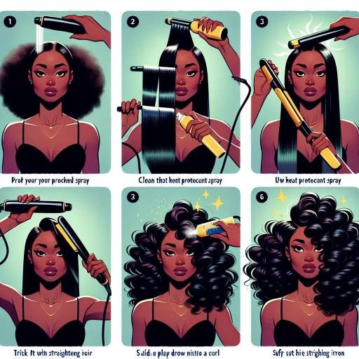 how to curl hair with a straightening iron