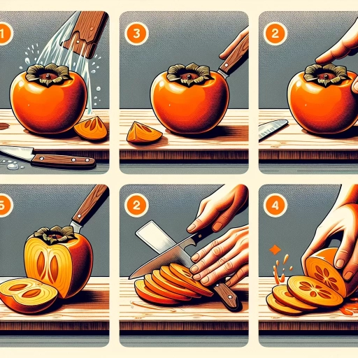 how to cut a persimmon