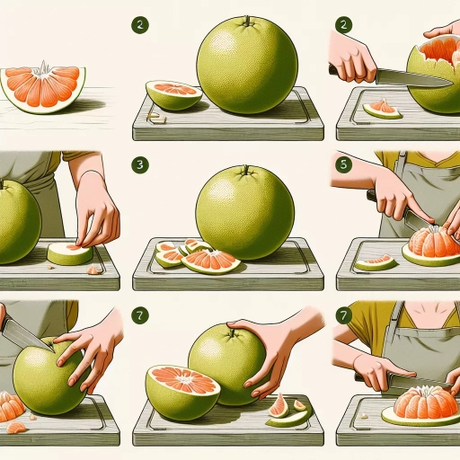 how to cut a pomelo