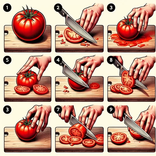 how to cut a tomato