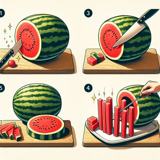 how to cut a watermelon into sticks