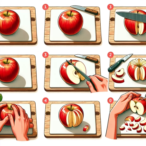 how to cut an apple