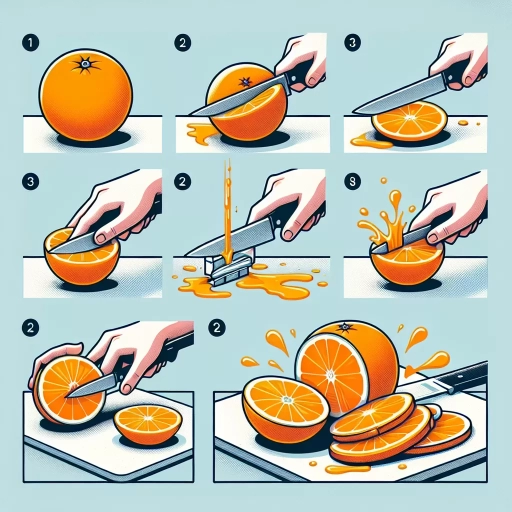how to cut an orange