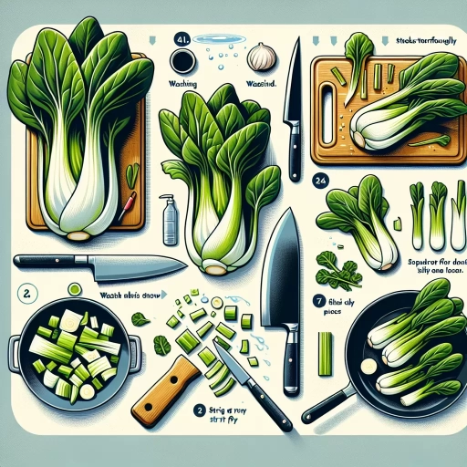 how to cut bok choy for stir fry