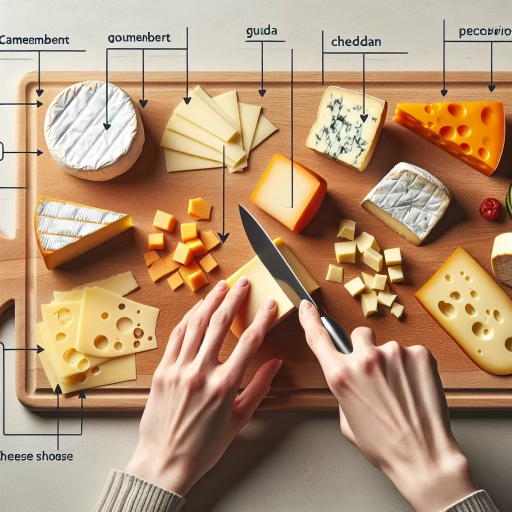 how to cut cheese for a charcuterie board