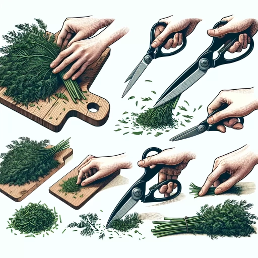 how to cut dill