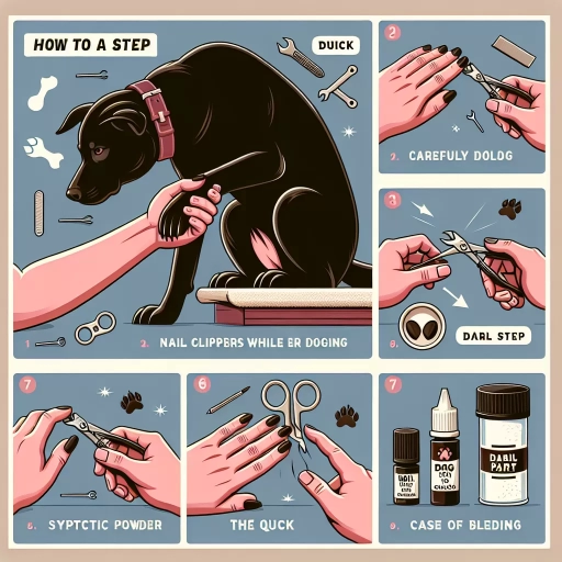 how to cut dog nails that are black