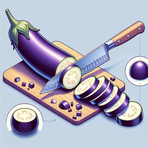 how to cut eggplant