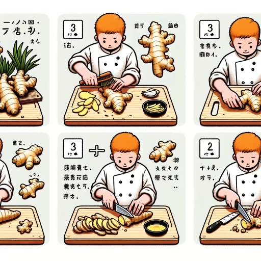 how to cut ginger
