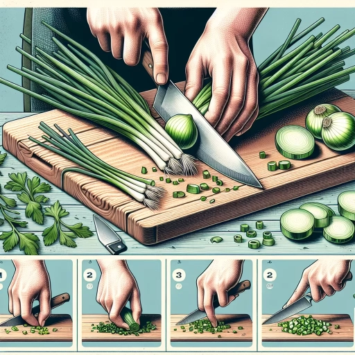 how to cut green onions