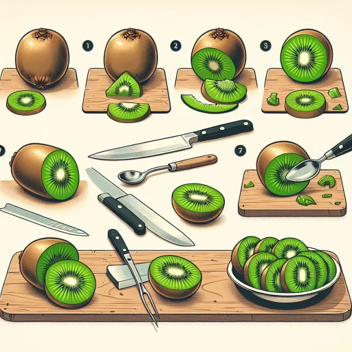 how to cut kiwi