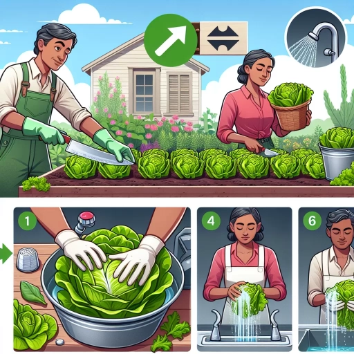 how to cut lettuce from garden