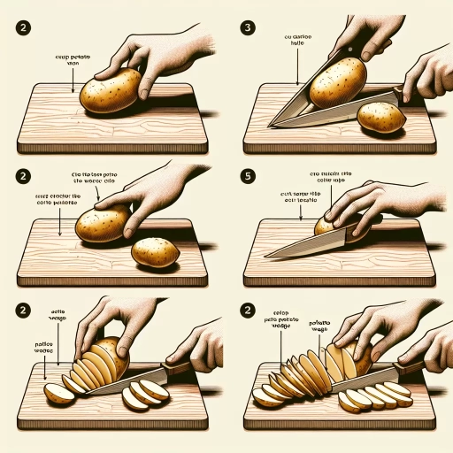 how to cut potatoes into wedges