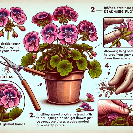 how to deadhead geraniums