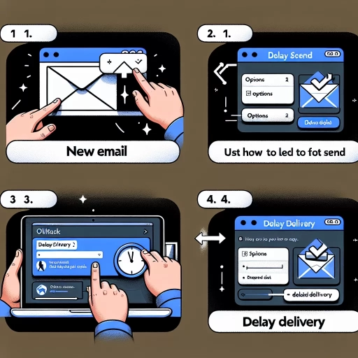 how to delay send in outlook