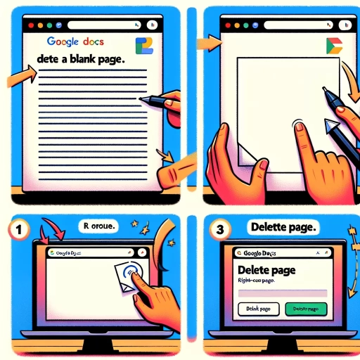 how to delete a blank page in google docs