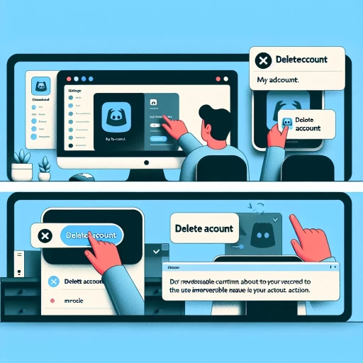 how to delete a discord account