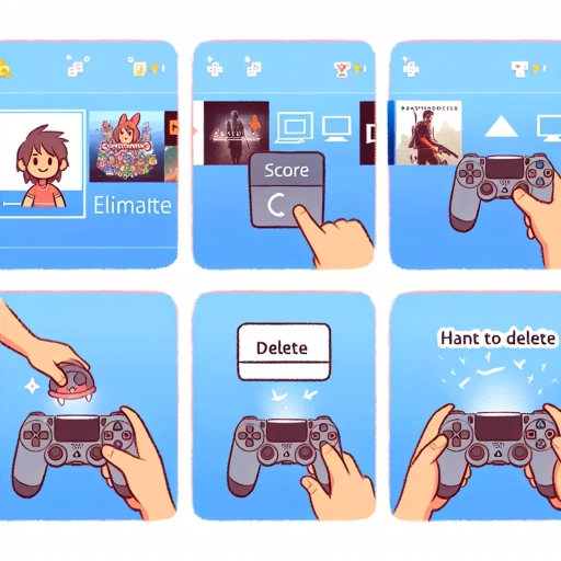 how to delete a game on ps4