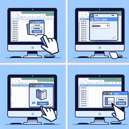 how to delete a pivot table
