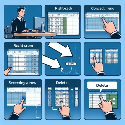 how to delete a row in excel
