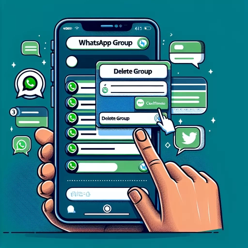 how to delete a whatsapp group