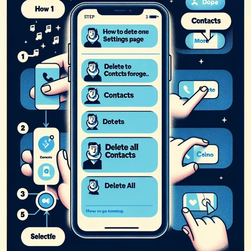 how to delete all contacts on iphone