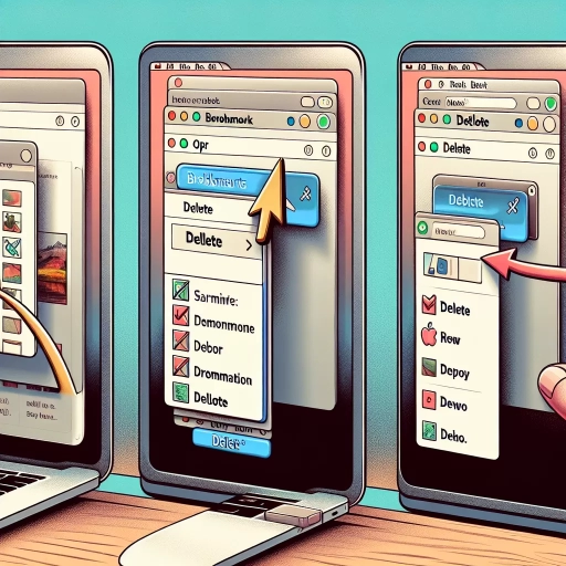 how to delete bookmarks on mac