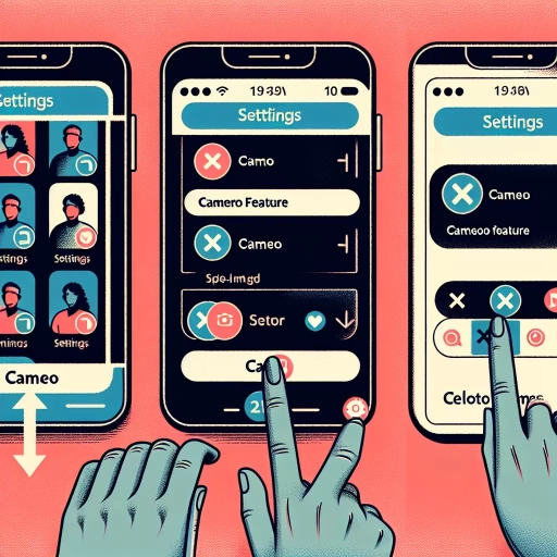 how to delete cameo snapchat
