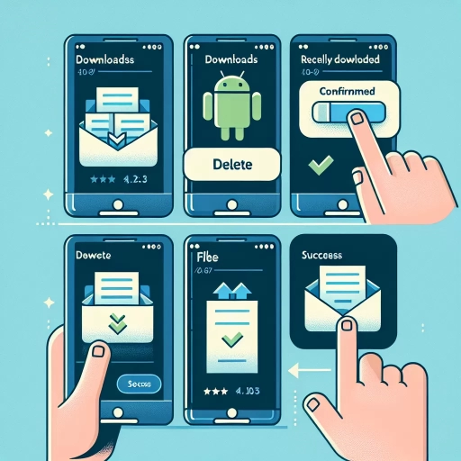 how to delete downloads on android