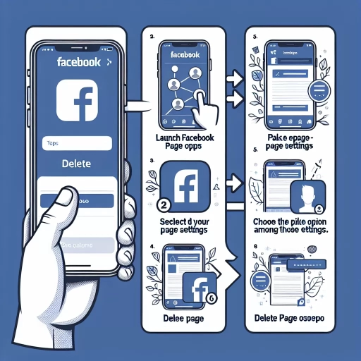 how to delete facebook page on phone
