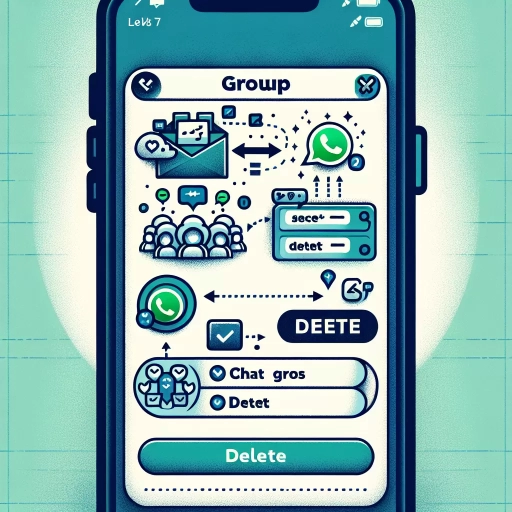 how to delete group on whatsapp