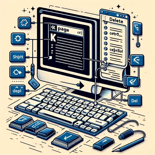how to delete page in word shortcut key