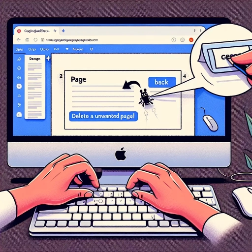 how to delete page on google docs