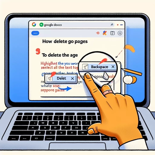 how to delete pages in google docs