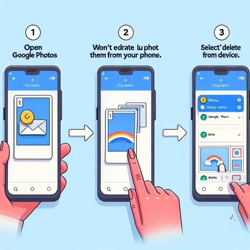 how to delete photos from google photos without deleting from phone