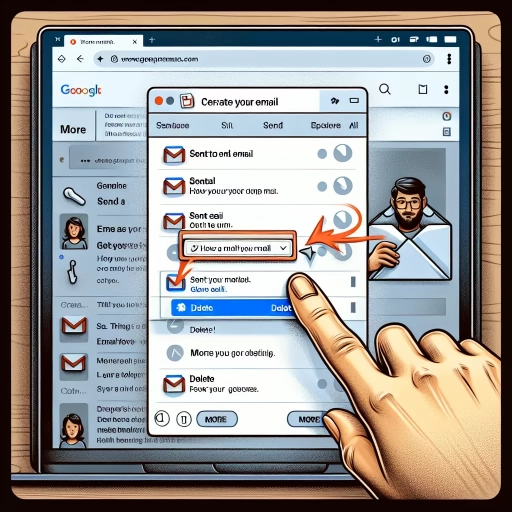 how to delete sent email in gmail