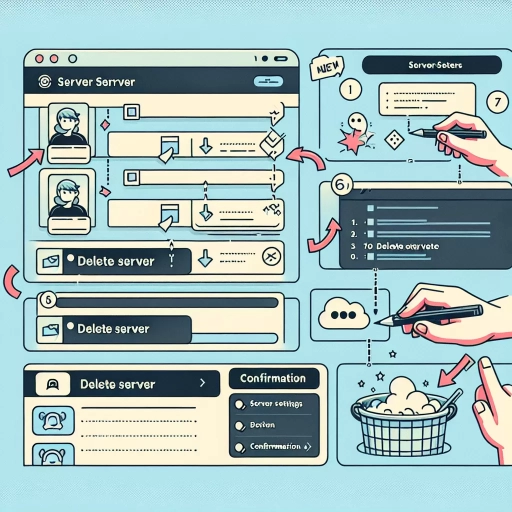 how to delete server discord