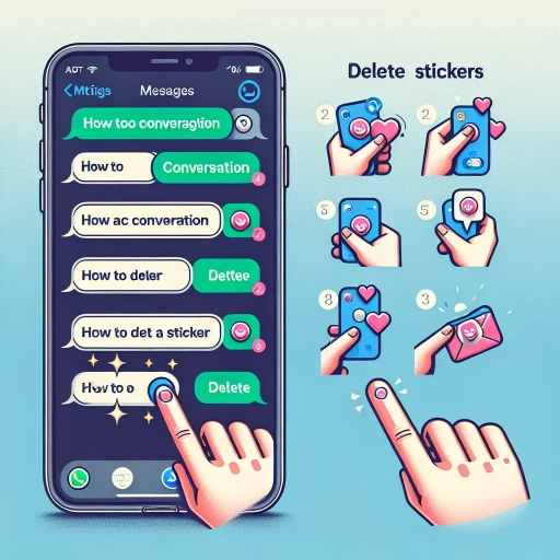 how to delete stickers on iphone