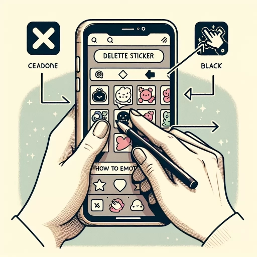 how to delete stickers