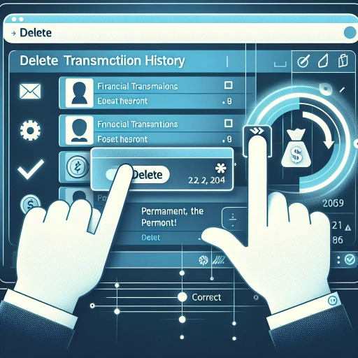 how to delete transaction history