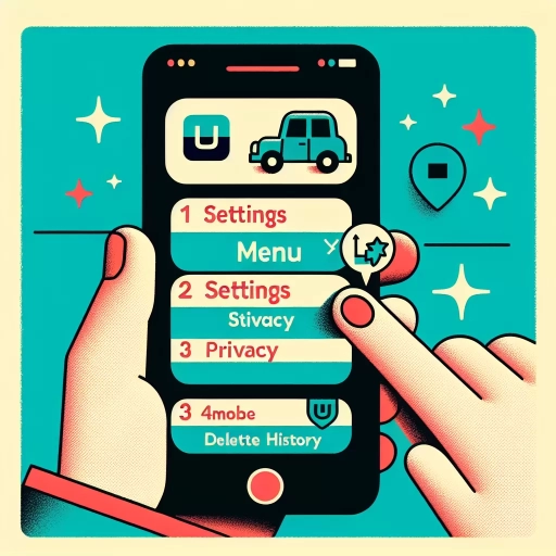 how to delete uber history