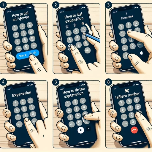 how to dial extension iphone