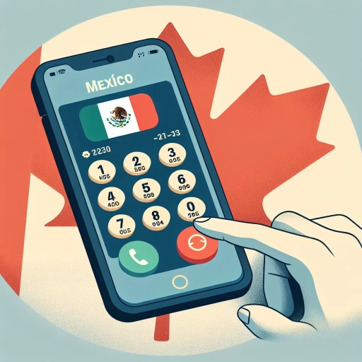 how to dial mexico from canada
