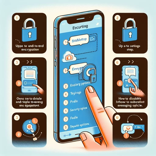 how to disable end-to-end encryption in whatsapp