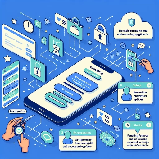 how to disable end-to-end encryption on messenger