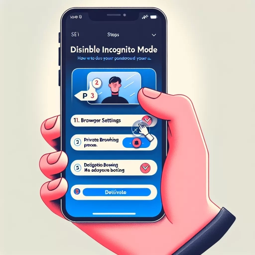 how to disable incognito mode on iphone
