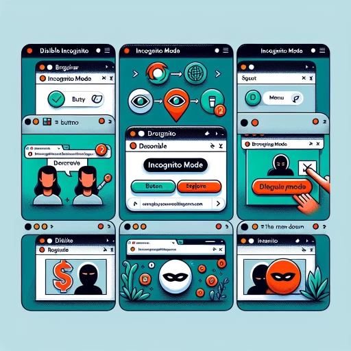 how to disable incognito mode